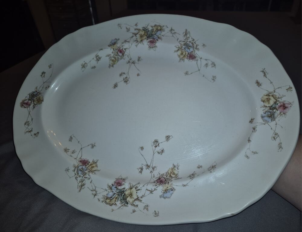 RARE Antique Doulton Burslem Platter - "Jersey" Pattern (Late 1800s...